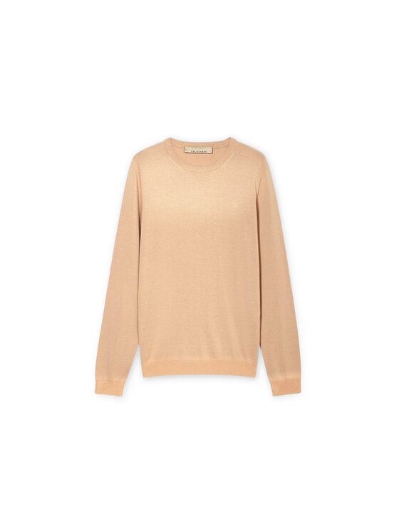 Trussardi Trussardi Sweter M0598000064N012 Kremowy Regular Fit
