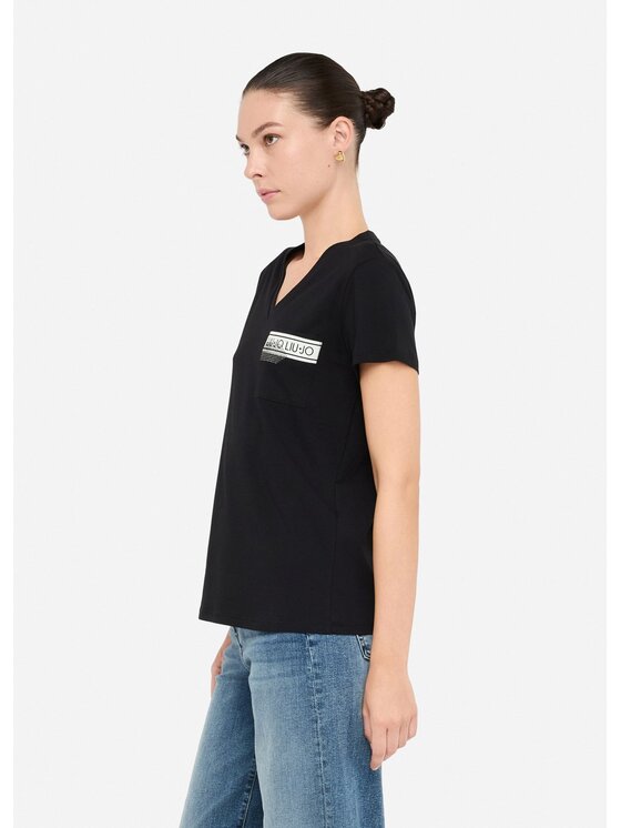 Liu Jo Liu Jo T-shirt TF5167JS923M9889 Nero Regular Fit