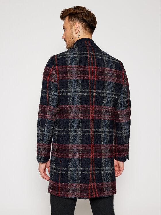 Baldessarini Baldessarini Вълнено палто Duncan 18654/8665/4304 Тъмносин Modern Fit