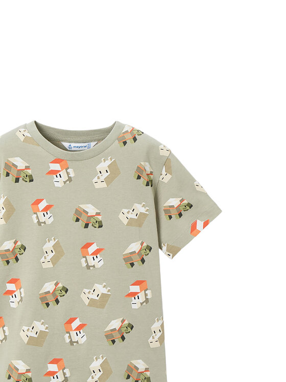 Mayoral Mayoral Σετ 2 t-shirts και παντελόνι 3609 Έγχρωμο Regular Fit