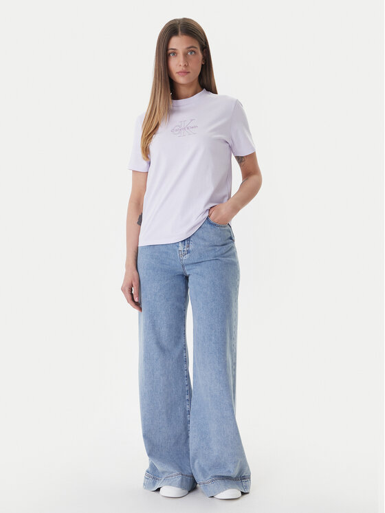 Calvin Klein Jeans Calvin Klein Jeans Тишърт LV047F831G Розов Regular Fit