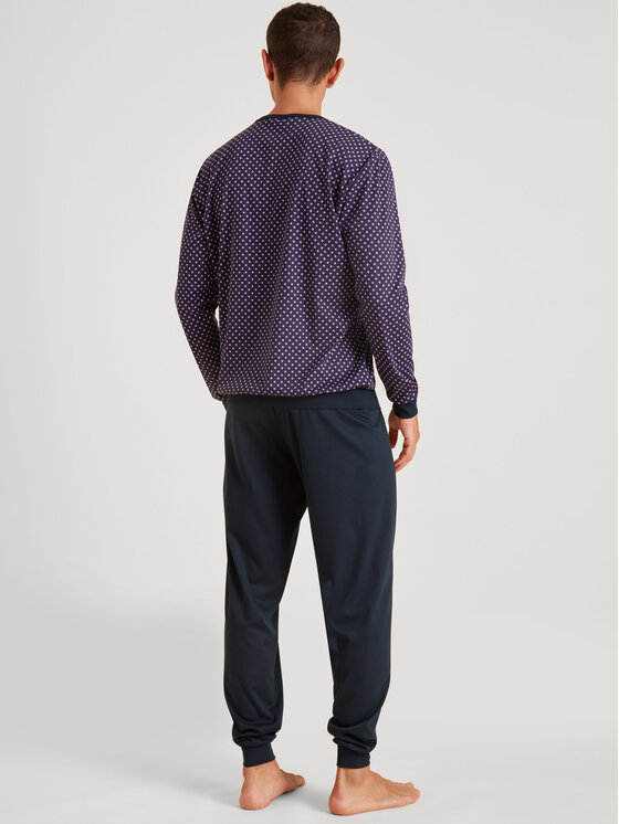 Calida Calida Pyžamo 42589 Tmavomodrá Comfortable Fit