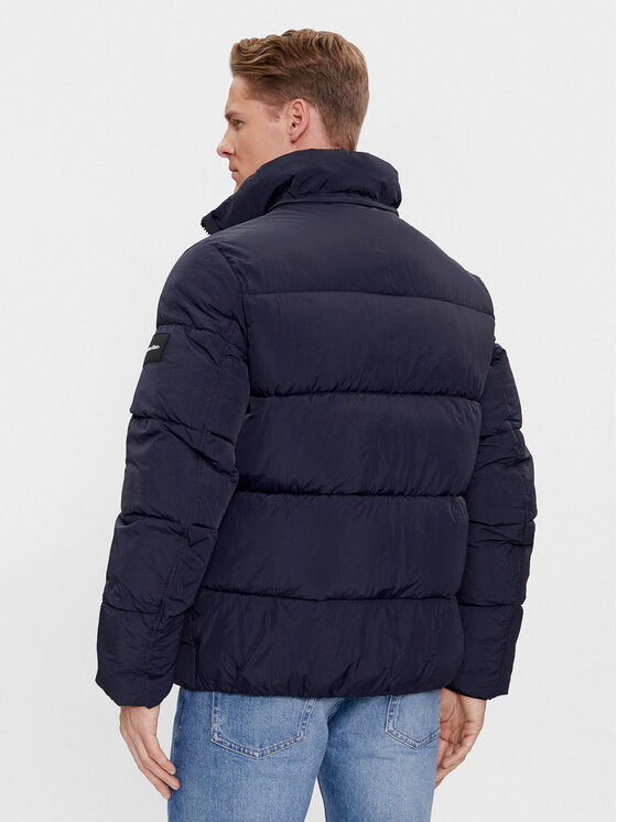 Calvin Klein Calvin Klein Kurtka zimowa Crinkle K10K110336 Granatowy Regular Fit