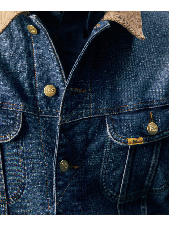 Lee Lee Kurtka jeansowa 112387706 Niebieski Regular Fit