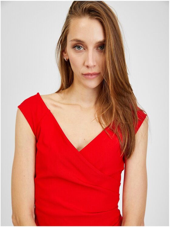 Orsay Orsay Sukienka 410246-330000__38 Czerwony Regular Fit