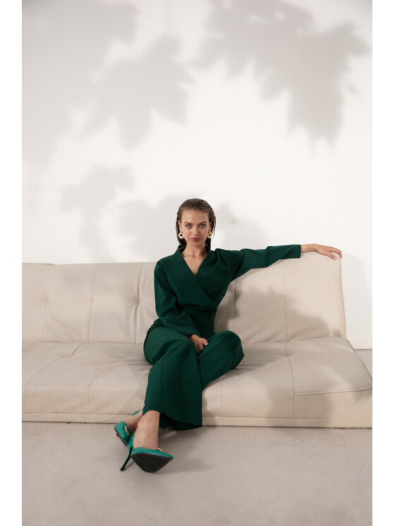 Makover Makover Jumpsuit K147 Verde Regular Fit