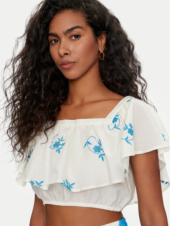 Vero Moda Vero Moda Bluse Ibiza 10324193 Écru Regular Fit