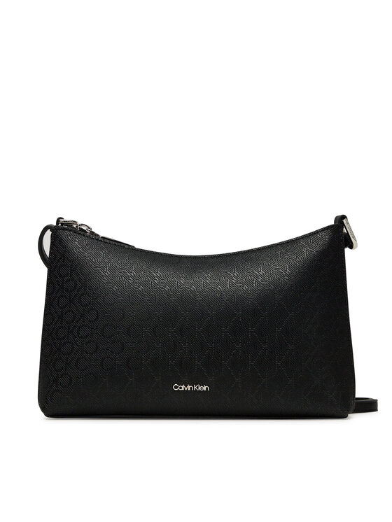 Geantă Calvin Klein Ck Must Aop Conv Logo Jqd Strap LV04F3099G Negru