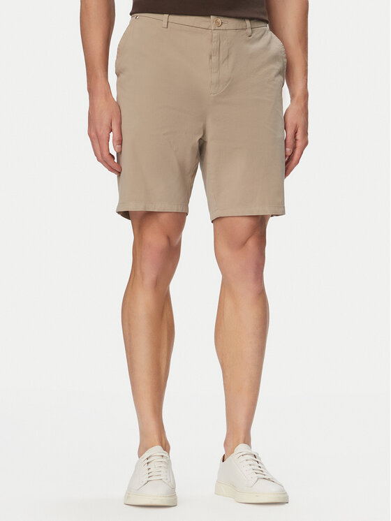 BOSS Szorty materiałowe H-Kane1 50555235 Beżowy Modern Fit