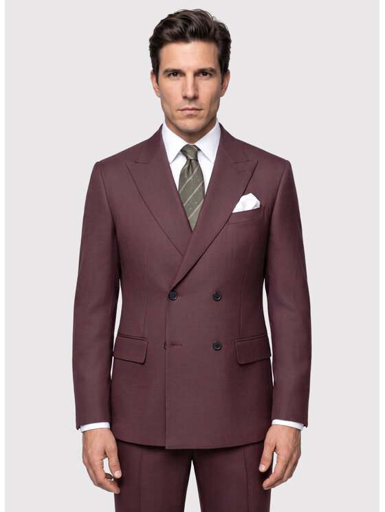 Pako Lorente Pako Lorente Marynarka P26WF-3G-008 Bordowy Regular Fit