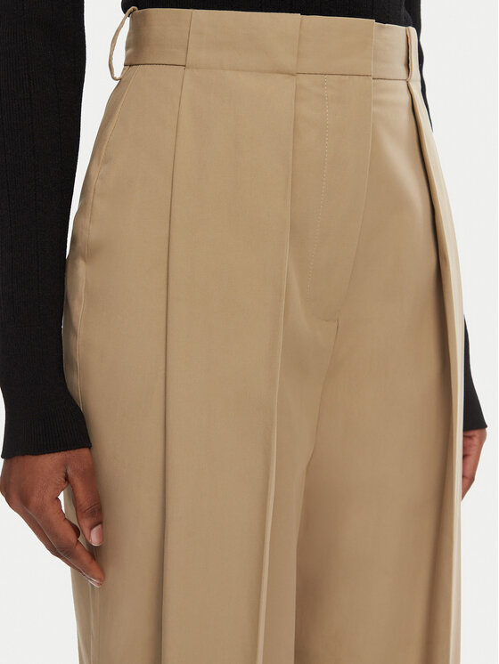 Balmain Balmain Riidest püksid DF0PQ315CF47 Beež Regular Fit