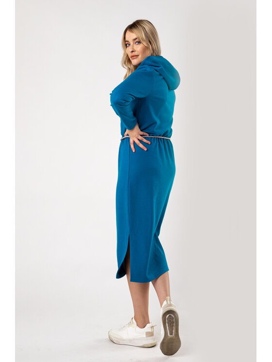 QUIOSQUE QUIOSQUE Každodenné šaty TARAN DRESS Tyrkysová Regular Fit