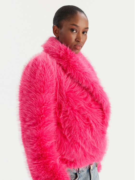 YES LONDON YES LONDON Pelzmantel ECO/026 Rosa Regular Fit