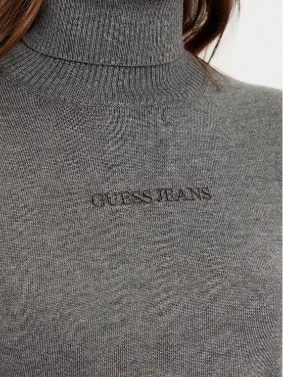 Guess Jeans Guess Jeans Rollkragenpullover W4BR15 Z3HO2 Grau Regular Fit