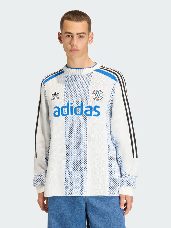 adidas adidas Longsleeve 158369 Biały Loose Fit