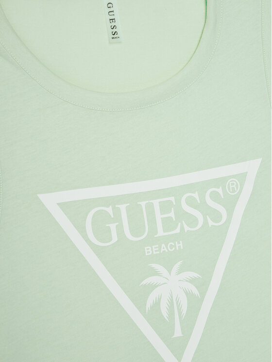 Guess Guess Sukienka codzienna J4GK35 JA914 Zielony Regular Fit