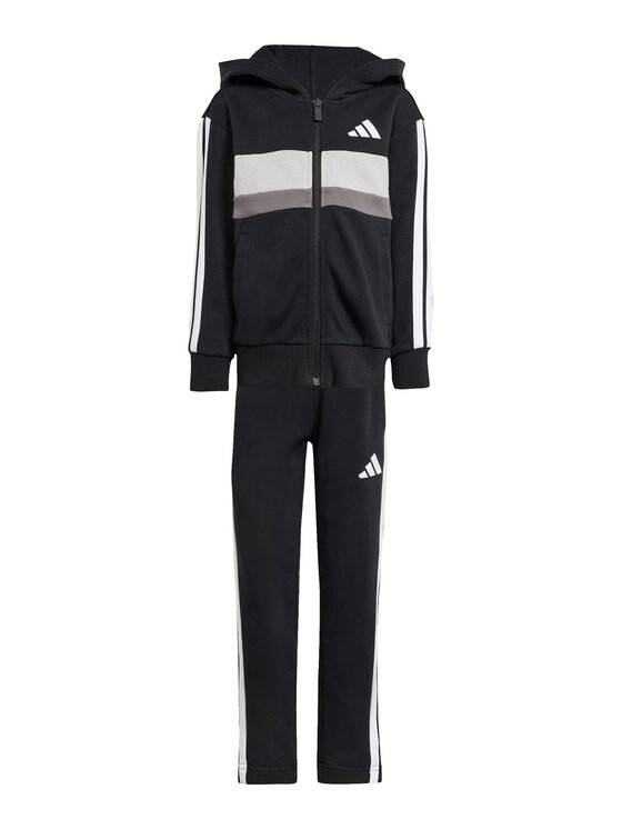 adidas adidas Tepláková súprava Seasonal Essentials Tiberio 3-Stripes JY0520 Čierna Regular Fit