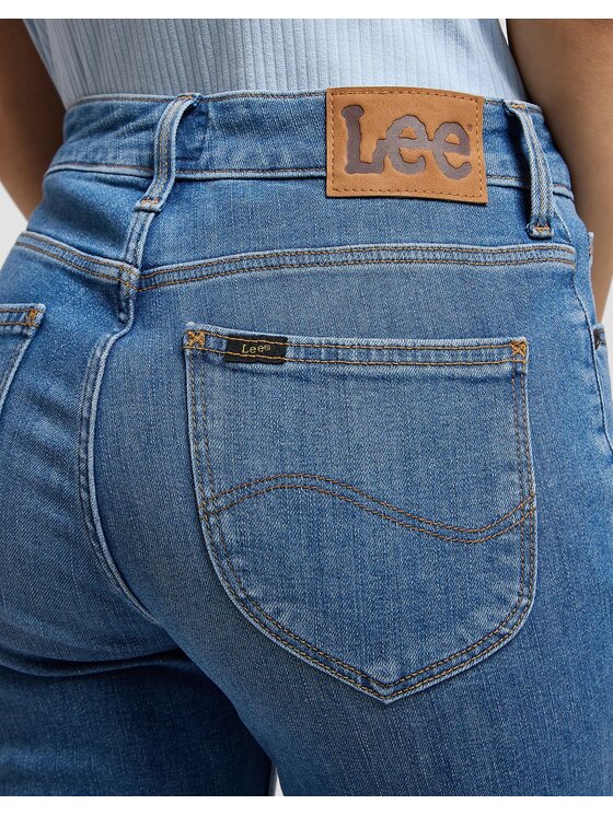 Lee Lee Jeansy LEE BREESE Niebieski Flared Leg