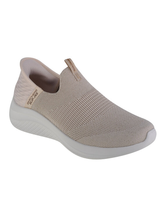 Skechers Skechers Sneakersy Skechers Slip-Ins Ultra Flex 3.0 - Glitter Me Beżowy