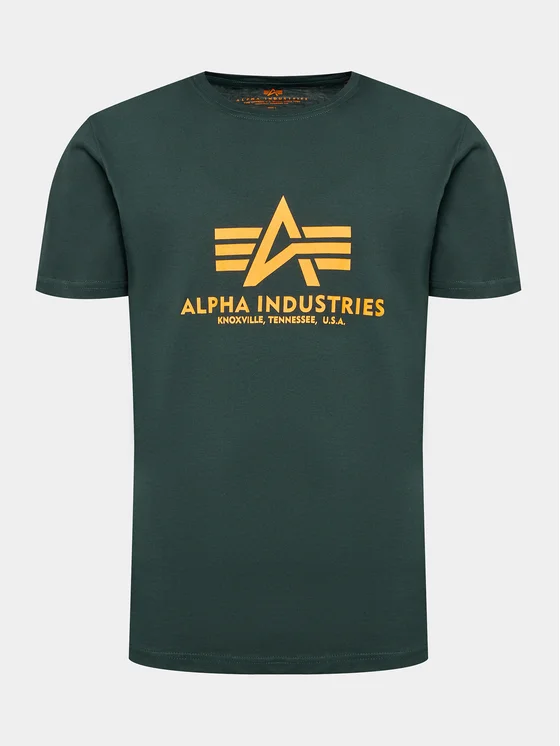 Alpha Industries T-Shirt Basic 100501 Grün Regular Fit