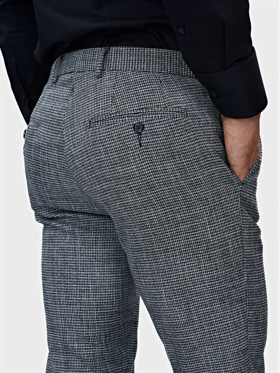 Evenemen Evenemen Spodnie garniturowe Mattina Szary Slim Fit