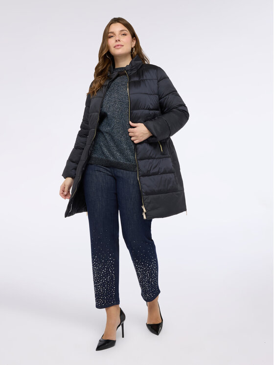 Fiorella Rubino Fiorella Rubino Giubbotto piumino F004T001421N033 Nero Regular Fit