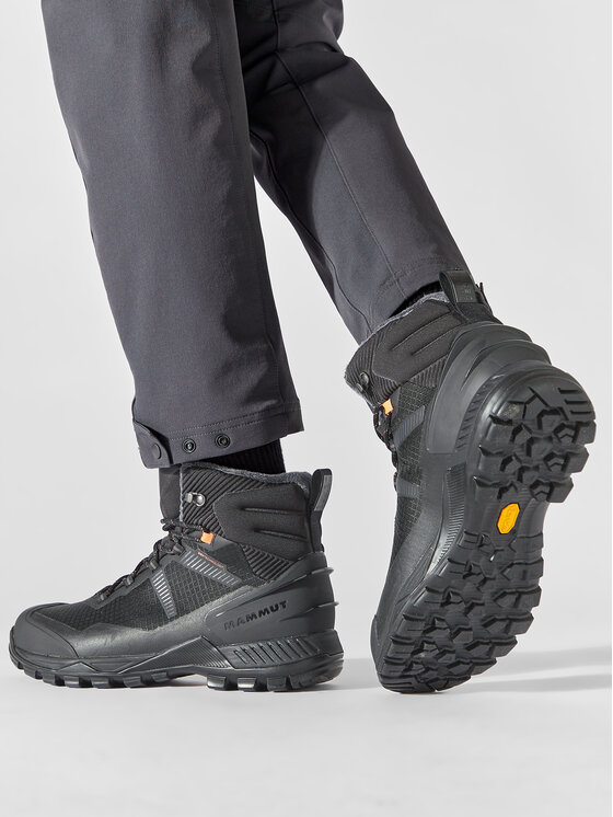 Mammut Blackfin III Mid DT - Chaussures De Randonnée Homme Imperméables Et Isolées Pour Hiver, Semelle Vibram Adhérente