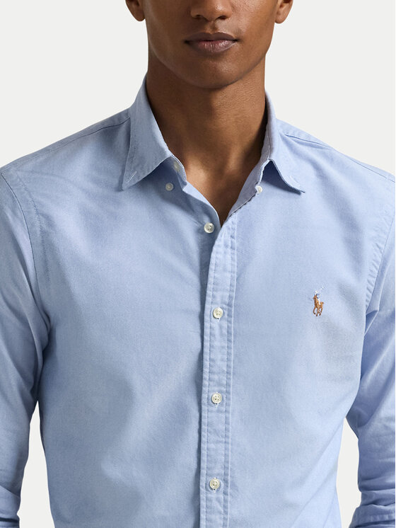 Polo Ralph Lauren Polo Ralph Lauren Πουκάμισο Core Replen 710549084 Γαλάζιο Slim Fit