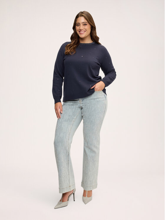Fiorella Rubino Fiorella Rubino Maglione M444L008711N034 Blu Regular Fit