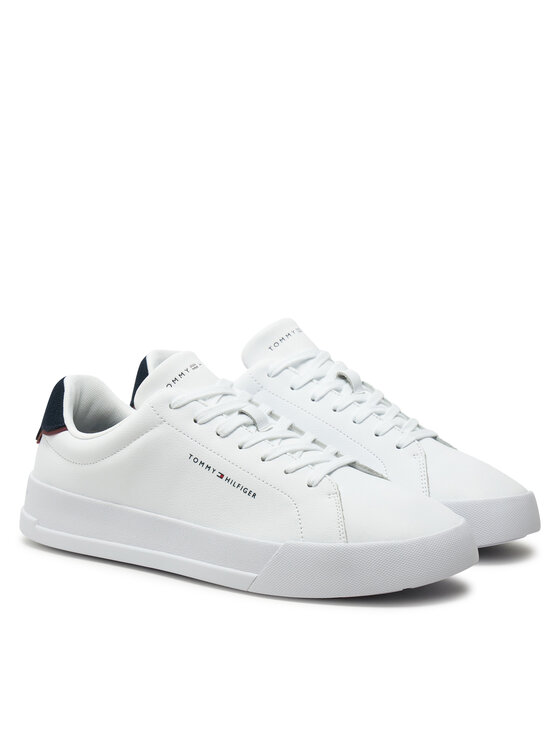 Tommy Hilfiger Tommy Hilfiger Tenisice Th Court Lth Detail Ess FM0FM05367 Bijela