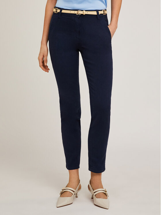 Motivi Motivi Pantaloni di tessuto P729Q003852N039 Blu Regular Fit