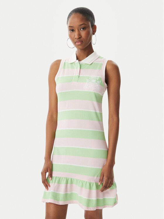 Juicy Couture Rochie de vară Juicy Peplum JCGED126016 Verde Regular Fit