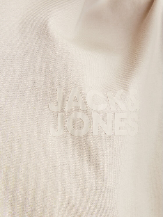 Jack & Jones Jack & Jones T-Shirt Corp Logo 12151955 Μπεζ Regular Fit