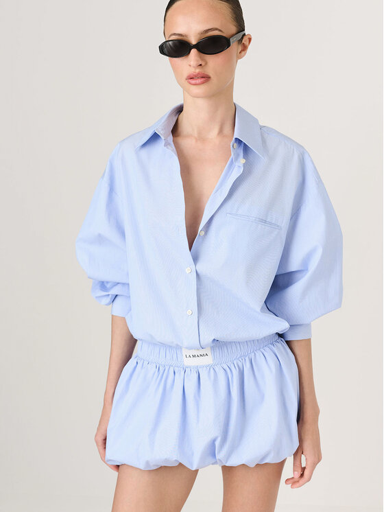 La Mania La Mania Športové kraťasy MAREN Biela Classic Fit