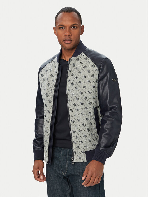 Guess Geacă bomber M6YL13 W2804 Bleumarin Regular Fit