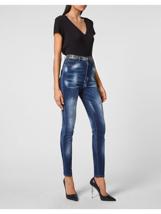 PHILIPP PLEIN PHILIPP PLEIN Jeansy 5677 Niebieski jasny Slim Fit