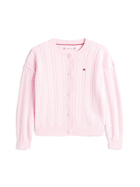 Tommy Hilfiger Tommy Hilfiger Кардиган KG0KG08546 Розов Regular Fit