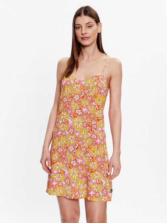 Vans Rochie de vară Resort Floral VN00046N Portocaliu Regular Fit