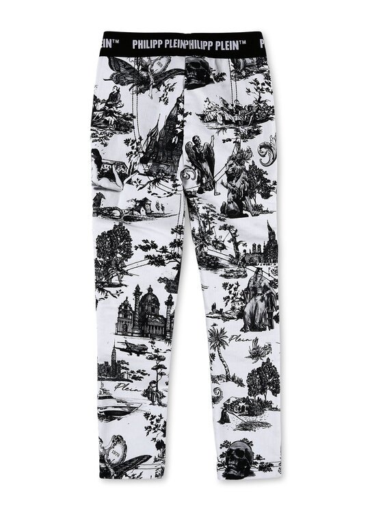 PHILIPP PLEIN PHILIPP PLEIN Džegínsy 3865 Biela Comfort Fit