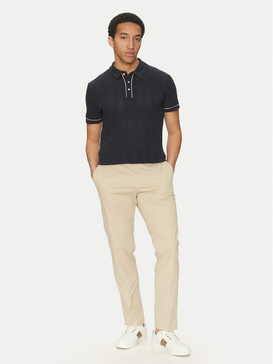 Marciano Guess Marciano Guess Тениска с яка и копчета 5GHP07 6321A Тъмносин Regular Fit