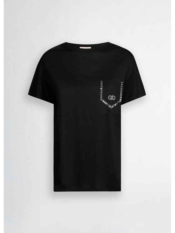 Liu Jo Liu Jo T-shirt WA5145J4893M9447 Nero Regular Fit