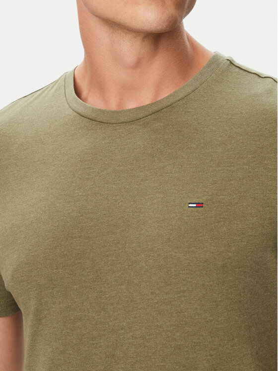 Tommy Jeans Tommy Jeans Тишърт Jasper DM0DM20363 Зелен Slim Fit
