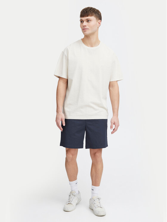 Solid Solid Szorty materiałowe 21108168 Granatowy Regular Fit