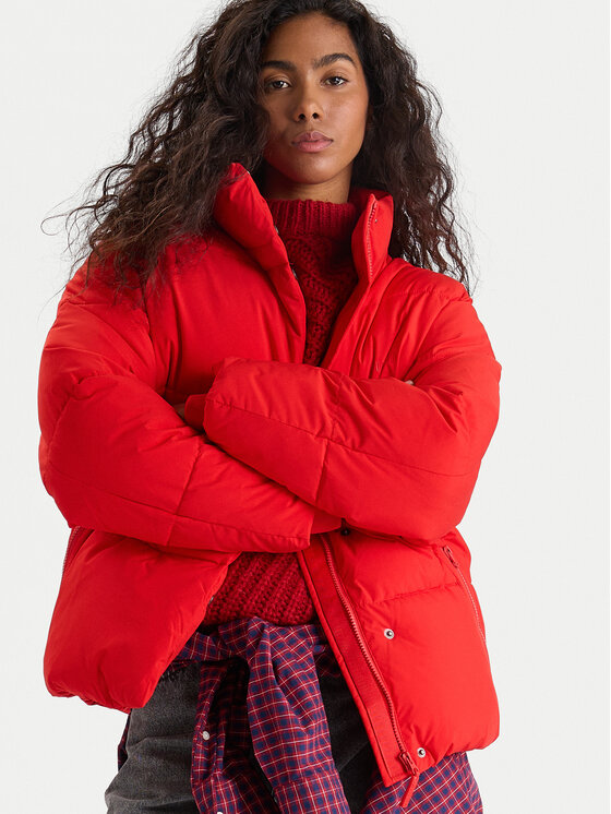 Mustang Mustang Winterjacke Gillian 1016744 Rot Relaxed Fit