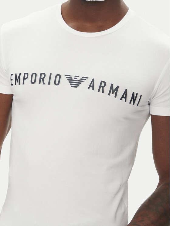 Emporio Armani Underwear Emporio Armani Underwear T-krekls EM000375 AF10772 U0002 Balts Slim Fit