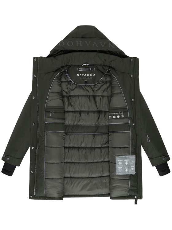 Navahoo Navahoo Kurtka zimowa Frostkuss Zielony Regular Fit