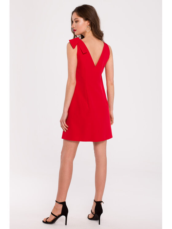 Makover Makover Abito da sera K128 Rosso Regular Fit