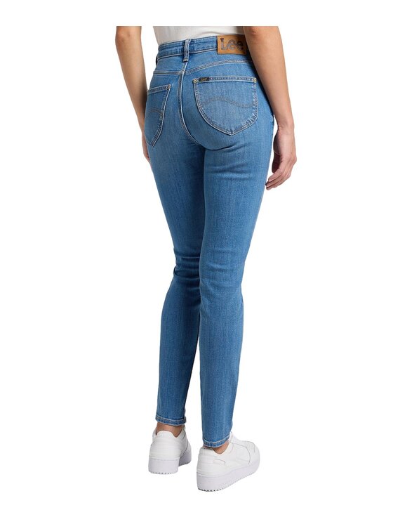 Lee Lee Jeansy 112359639 Niebieski Skinny Fit