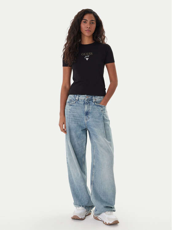 Guess Jeans Guess Jeans T-Shirt 180328 Černá Classic Fit