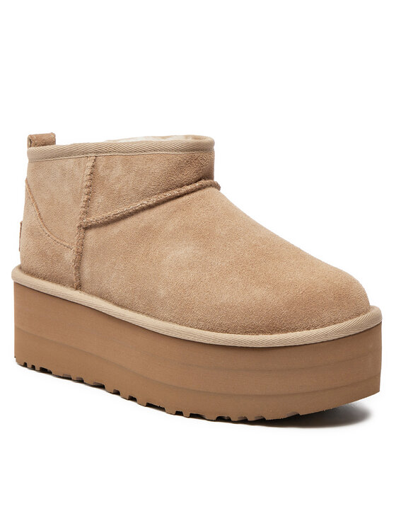 Ugg Śniegowce Classic Ultra Mini Platform 1135092 Beżowy | Modivo.pl